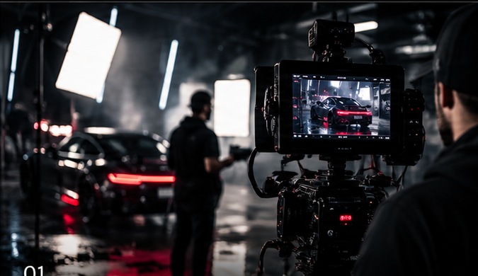 Behind the scenes of a cinematic automotive production